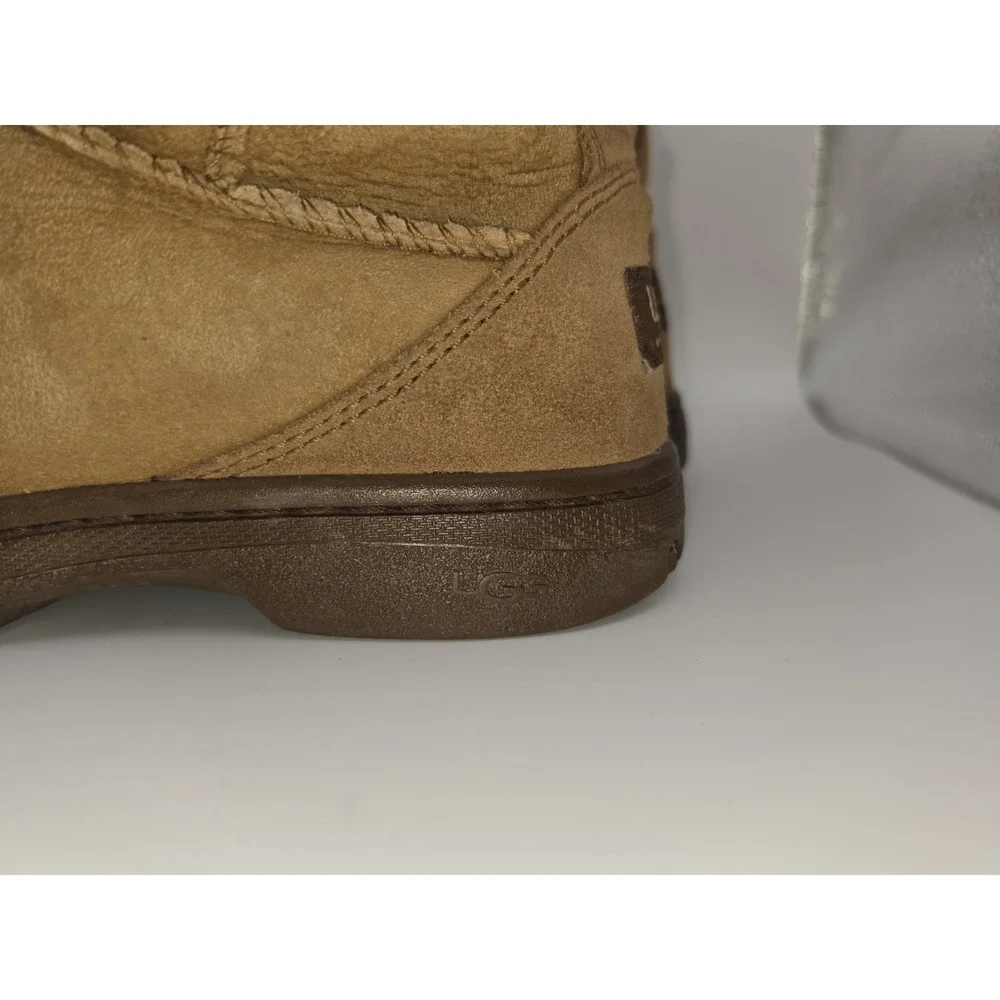 Vintage UGG Australia Ultimate Short Boots chestnut Brown Suede Womens 7
